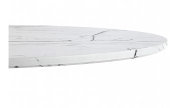 Стол деревянный обеденный Denver белый мрамор / белый