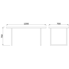 Деревянный стол Ницца