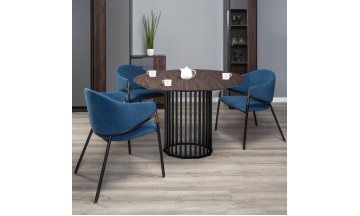 Деревянный стол Patrik 110 американский орех / черный муар