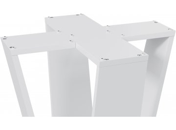 Обеденный стол Райнер белый / ателье темный