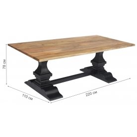 Деревянный стол Secret de Maison Black Label mod. RD-001A