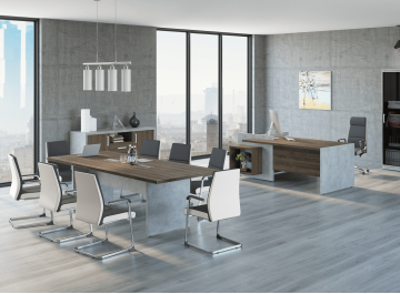 Обеденный стол СФ-531102 дуб чарльстон / бетон чикаго