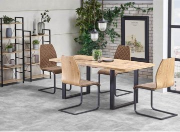 Обеденный стол Venom дуб вотан / черный