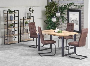 Обеденный стол Venom дуб вотан / черный