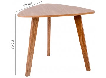 Обеденный стол Вегас 92х88х76 светлый дуб / коричневая патина