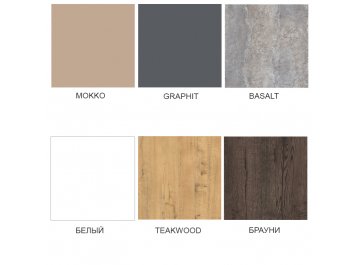 Обеденный стол Radius 900 Basalt