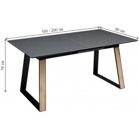 Стеклянный стол Франк