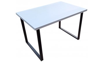 Деревянный стол Loft 120 x 60 см белый