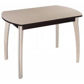 Стол Чинзано ПО серый / серебристый / ножка 07 крем