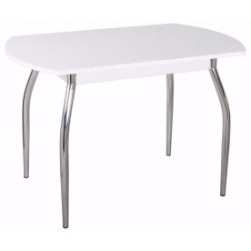 Стол Чинзано ПО-1 белый / белый / ножка 01 хром