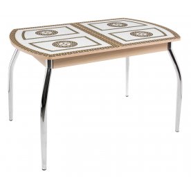 Стол Гамма ПО молочный дуб ст-71 / ножки 01