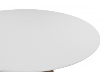 Круглый стол Huge 120х75 white / brown