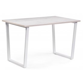 Стол Лота Лофт 140 25 мм белый матовый / юта