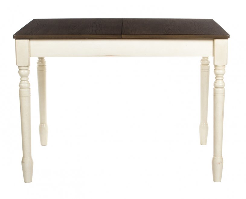 Стол LT T15276 сливочный белый / коричнево-серый винтажный