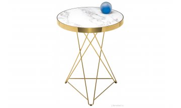 Деревянный стол Milena white / gold