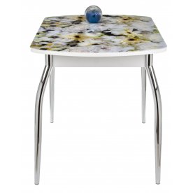 Стол Monro-1 белый / стекло фото 2 / вкладка стекло