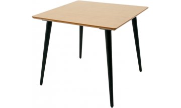 Деревянный стол Монте М 90 черное дерево / натуральное дерево