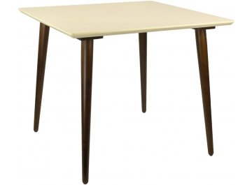 Деревянный стол Монте М 90 орех / слоновая кость