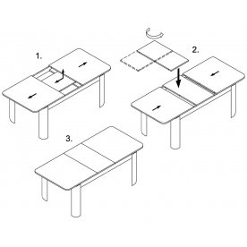 Деревянный стол Румба ПР-2 КМ 06 ВН 04 ВН