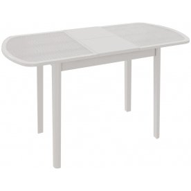 Стол Ницца СМ-217.01.11 венге / кожа бежевая / стекло с рисунком коричневое