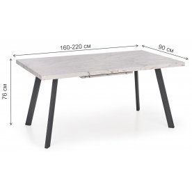 Деревянный стол Dallas 160-220/90/76