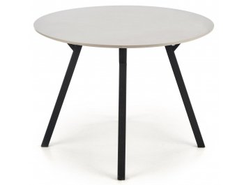 Обеденный стол Balrog Okragly 100/74 светло-серый / черный