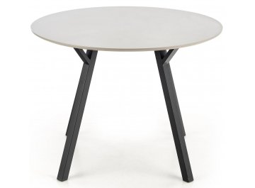 Обеденный стол Balrog Okragly 100/74 светло-серый / черный