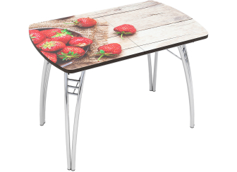 Деревянный стол Клубника