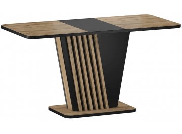 Раздвижной стол Nevio 125-170/75/76 дуб артизан / черный