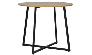 Стол деревянный обеденный Luna дуб / черный