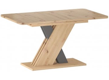 Стол раздвижной Exel D 140-180/85/76 дуб вотан / серебряный