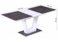 Стол обеденный раскладной Crona 140 White 3805CD / MDF-1