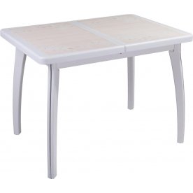 Стол Шарди ПР белый / плитка 42 / ножка 07 белый