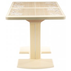 Стол Шарди ПР крем / плитка 42 / ножка 05 крем