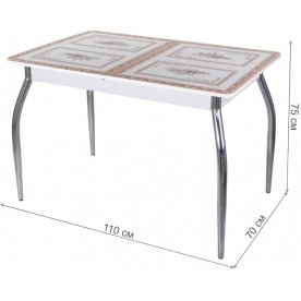 Стеклянный стол Танго ПР 01