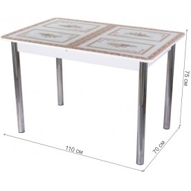 Стеклянный стол Танго ПР 02