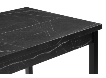 Раздвижной стол Оригон 120(160)х70 файерстоун / черный матовый