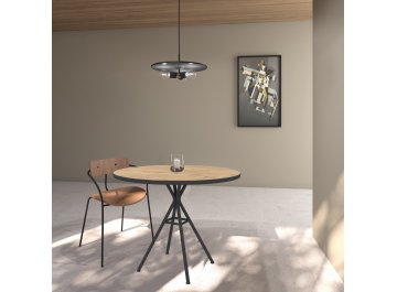 Обеденный стол VERONA брауни/черный