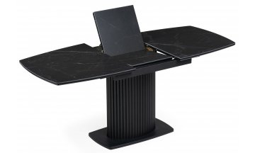 Керамический стол Фестер 140 черный мрамор / черный