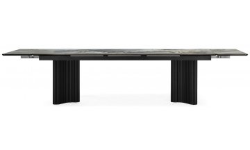 Керамический стол Мален 240x110 mineral stone baldoser / черный