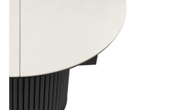 Керамический стол Стивен 100(140) capmen light gray / черный