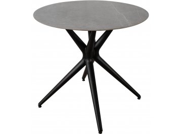 Керамический стол CA Nero Pietra selvatica светло-серый мрамор / черный