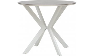 Керамический стол Хокку бетон / белый