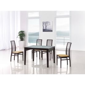 (НЕАКТИВЕН) Обеденная группа "стол 31098 L и 4 стула 9999 венге" (ES)