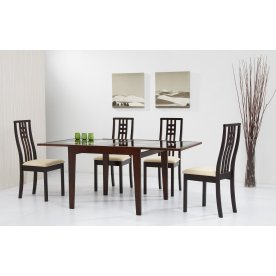 (НЕАКТИВЕН) Стол Benson 90 капучино и 4 стула Betty (ES)