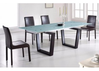 Обеденная группа "стол EV306 и 4 стула 4181 коричневые"