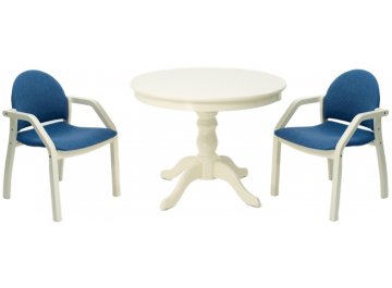 Столовая группа Брамос К 100 / Джуно слоновая кость / синий