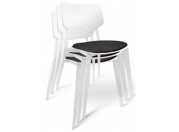 Обеденный стол SHT-DS194 черная / белая