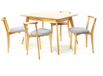 Складной стол Сканди Франк 120 натуральное дерево / натуральное дерево серый / натуральное дерево / натуральное дерево