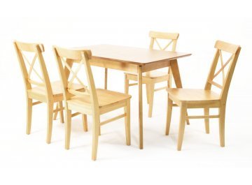 Складной стол Сканди Ингольф 120 натуральное дерево / натуральное дерево